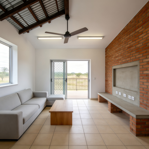 Conception professionnelle de plans d'architecture de bâtiments sud-africains pour maison à 3 chambres avec murs en briques et garage - Product Image 2