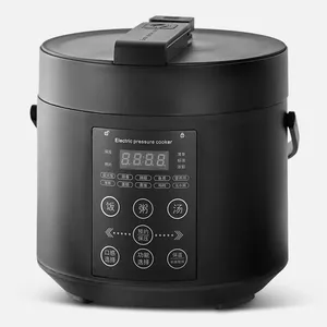 高品質2L多機能電気圧力鍋炊飯器ノンスティックセラミックコーティングブラック & ホワイト