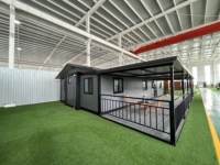 Maison conteneur préfabriquée européenne extensible de luxe, mobile avec véranda, pour habitation et entrepôt, assemblage rapide, moderne