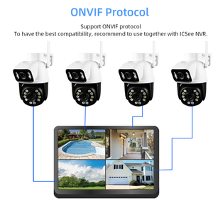 Telecamera Dome WiFi Guangheng per Casa con Rilevamento Movimento AI, Visione Notturna a Colori e App Cloud - Product Image 1