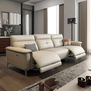 Hiện Đại Ý Da Cắt Sofa Không Tường Không Gian Viên Nang Điện Chức Năng Đường Thẳng Thiết Kế Cho Đơn Giản Cuộc Sống Hiện Đại - Product Image 5