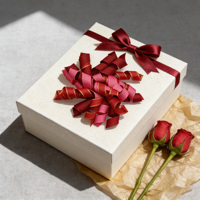 Noeud en tissu bouclé à bord doré, 196 couleurs, taille personnalisée, polyester écologique, emballage cadeau floral pour mariage et Saint-Valentin, logo personnalisé
