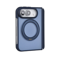 Étui de téléphone magnétique antichoc à toucher doux rotatif à 360 degrés avec coque avant en verre trempé LIEKO pour iPhone Duo