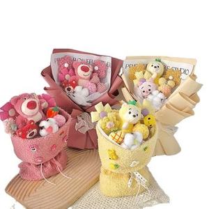 Luckykoo <span class=keywords><strong>Kawai</strong></span> <span class=keywords><strong>Anime</strong></span> Sanrios flor peluche juguete colgante flexible flor muñeca juguete niñas ramo regalo - Product Image 4