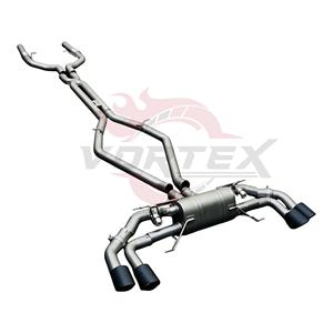 Système de tuyauterie de performance Vortex Titanium pour Alfa Romeo Stelvio Quadrifoglio avec double clapet et buses centrales - Product Image 2