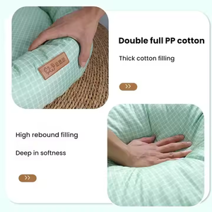 Estera moderna ecológica de fibra de bambú para mascotas, cama de verano transpirable para perros y gatos, uso en interiores y exteriores, cartón de cuero de felpa - Product Image 3