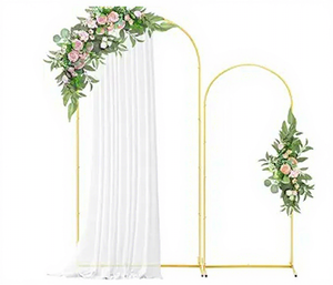 Cadre <span class=keywords><strong>de</strong></span> porte arqué en fer doré moderne W4 7,2 pieds, <span class=keywords><strong>vente</strong></span> chaude, support <span class=keywords><strong>de</strong></span> ballon pour la route <span class=keywords><strong>de</strong></span> mariage, <span class=keywords><strong>fond</strong></span> <span class=keywords><strong>de</strong></span> photographie - Product Image 1