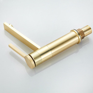 Robinet de lavabo européen en laiton avec mitigeur, cartouche céramique, montage sur comptoir, poignée <span class=keywords><strong>unique</strong></span>, pour salle de bain, norme allemande <span class=keywords><strong>WC</strong></span> - Product Image 3