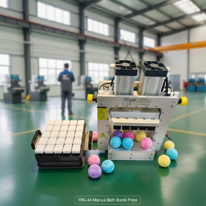 Cost-Effective CNC Pneumatic Power Press Machine Desk <b>Bench</b> Top with Motor Pump Engine & Bearing for <b>Bath</b> Bomb Shampoo Bar Mold - Product Image 3