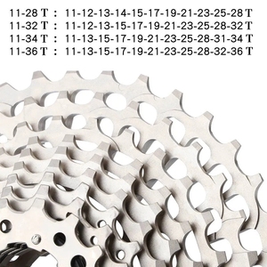 MEROCA Cassette Flywheel 105 bicicleta de carretera <span class=keywords><strong>11V</strong></span> Cambio de engranaje 28T 32T 34T 36T ligero hueco aleación de aluminio acero extensible - Product Image 4