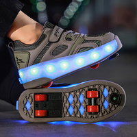 Chaussures à roulettes d'extérieur sûres et durables Chaussures de patinage d'extérieur pour enfants Chaussures à roulettes pour enfants Chaussures lumineuses à LED rechargeables
