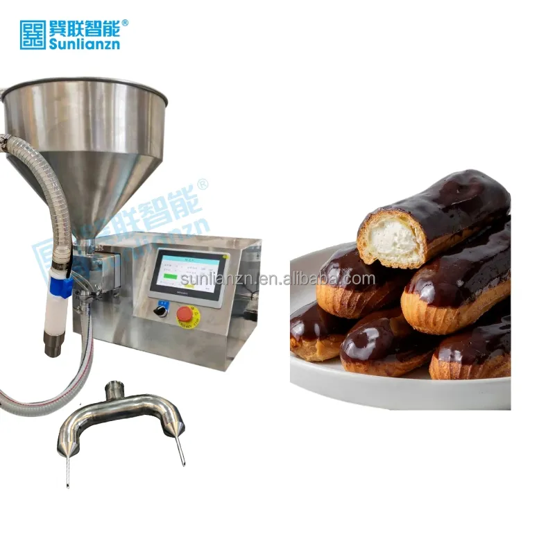 Small Premium Tiramisu Cake Filling Machine Croissant Bread Cream Chocolate Injecting Machine Hand Use