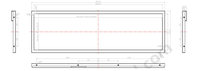 Écran barre étiré de 19,5 pouces 1920x540 IPS 1500 nits Haute luminosité LVDS Large plage de températures -30~80 ° Écran LCD TFT C