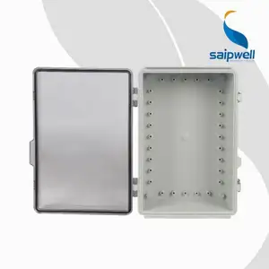 Saipwell Transparent Cover Metal Buckle Waterproof Box Waterproof Customized Plastic Enclosure Box Clear Lid