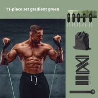 Ensemble de 11 bandes élastiques en latex Enriter, 5 niveaux de résistance, réglables de 10 à 50 livres, écologiques, antidérapantes, confortables, pour la musculation et le fitness