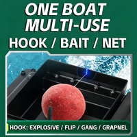 Perahu Umpan Ikan RichNest GPS 500m Remote Control Kapasitas 2kg Bahan ABS Kembali Otomatis untuk Memancing Ikan Mas