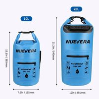 Bolsa Impermeable de TPU y PVC para Exteriores, Mochila de Camping, Bolsa Seca con Logotipo Personalizado, Bolsa Seca Enrollable de 2L para Playa, Camping, Navegación y Flotación