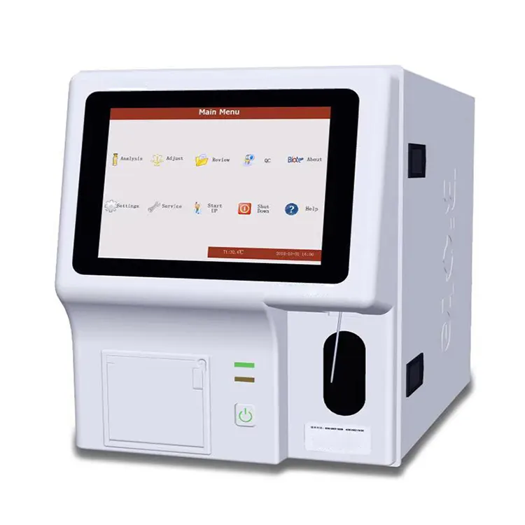 Máquina de teste de sangue totalmente automática, equipamento médico de laboratório, analisador de hematologia de 3 peças para hospital clinic