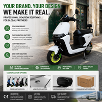Nouvelle Moto Électrique Puissante, Fournisseur d'Usine, 1500W, Vitesse Rapide 30-50km/h, pour Adultes