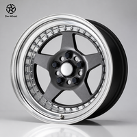 Jantes Musclées à 5 Branches DW pour Toyota AE86, 16, 17, 18 Pouces, Multi-tailles, à Bord Profond, Chromées, Fournisseur Direct d'Usine OEM ODM, Vente en Gros