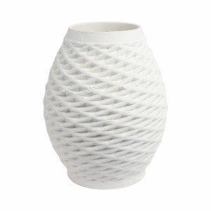 Vaso in porcellana stampato in 3D con texture, per soggiorno, decorazione per la casa, elemento scultoreo per la camera da letto. - Product Image 3