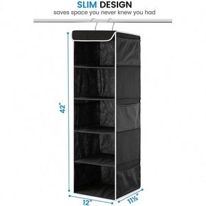 Hot Selling Stylish Design Durable Dustproof Organizer Hanging Wall Storage Pockets With 6 Side Mesh <b>Bags</b> - Product Image 3