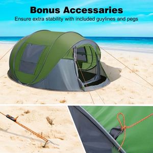 Tiendas de Campaña Instantáneas Plegables, Impermeables, Automáticas, para Acampar al Aire Libre, en la Playa o para Hacer Senderismo - Product Image 3