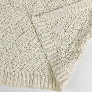<span class=keywords><strong>Couvre</strong></span>-<span class=keywords><strong>lit</strong></span> décoratif moelleux <span class=keywords><strong>en</strong></span> chenille épaisse et confortable sur le <span class=keywords><strong>lit</strong></span> canapé pondération couverture <span class=keywords><strong>en</strong></span> tricot faite à la main jette salon blanc - Product Image 6