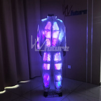 Costume lumineux LED RGB pour homme, tenue intégrale illuminée pour spectacle sur scène, soirée en boîte de nuit, DJ show