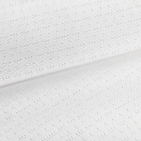 Tissu en maille jacquard perforée en micromaille 100% polyester respirant et à séchage rapide pour vêtements de sport, t-shirt, maillot, vente en gros par le fabricant