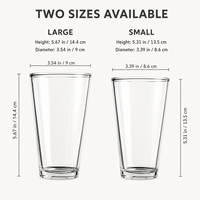 Verre à bière classique transparent de 16 oz avec logo personnalisé, résistant au lave-vaisselle, pour bar, pub, restaurant, eau, jus