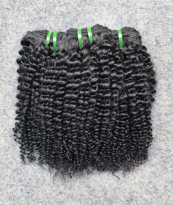 Cheveux humains vierges Remy bouclés crépus en lots de 100g, double trame machine, ondulations lâches, ondulations profondes effet eau - Product Image 1