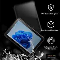 Tablette PC robuste Windows 11 12,2 pouces IP65 étanche RS232 RS485 RJ45 Ethernet 4G LTE GPS Intel N5100 FHD 650 Nits