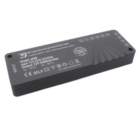 Transformateur pour bande lumineuse de placard 100W 12V/24V Basse Tension Interface DuPont Prise à interrupteur large plage de tension (Entrée CA 110-250V)