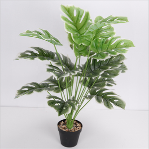 Arbre artificiel Monstera vert 42 pouces, branche longue de 5 à 8 ans, fausse plante tropicale en plastique, élément décoratif vert pour jardin et intérieur - Product Image 4
