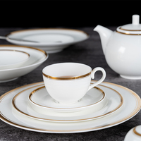 Services de vaisselle personnalisables en porcelaine fine – Assiettes et bols écologiques pour hôtels et tables