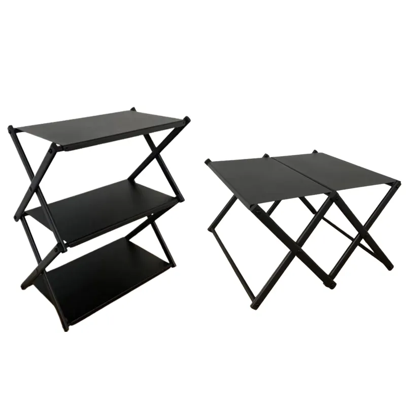 YASN Mini Mesa de acampamento em aço carbono Mesa lateral dobrável portátil leve para jardim ao ar livre Design moderno