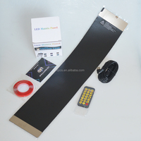1696 5V USB APP contrôlé Flexible affichage numérique voiture Led grand diable yeux Mart Pixel écran souple LED matrice panneau lumineux