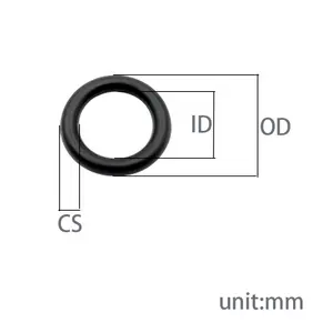 내구성 NBR O-링 플랫 사이즈 옵션 사용 가능-NBR O-링 고무 링