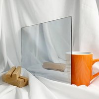 Vente en gros de feuilles de PMMA vierge semi-transparentes résistantes aux UV, surface brillante, effet miroir abyssal, 1220x2440mm
