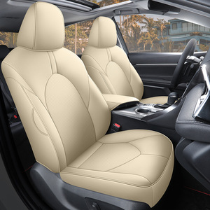 Housses de siège de voiture en cuir de qualité supérieure personnalisées pour <span class=keywords><strong>Toyota</strong></span> Camry Ensemble de housses de coussin accessoires à couverture complète avant - Product Image 5