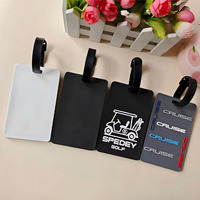 Étiquettes de bagages personnalisées en silicone PVC pour valises de voyage, promotionnelles, imprimées par sublimation, pour accessoires de bagages