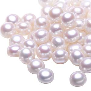 ไข่มุกน้ำจืดเอ็ดดิสัน ขนาด 10-14 มม. รูปทรงกระดุม แบบหลวมและเจาะรู จัดส่งแบบสุ่ม ขายส่ง ไข่มุกแปรรูป - Product Image 5