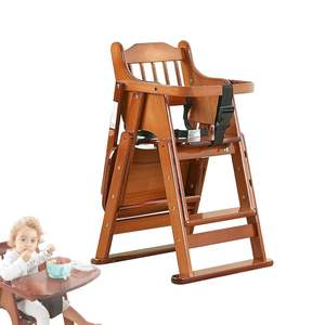 Vente en gros de <span class=keywords><strong>tabouret</strong></span> haut en bois pour enfants avec plateau chaise de salle à manger moderne pour bébé chaise pliante pour enfants à hauteur réglable avec <span class=keywords><strong>ceinture</strong></span> de sécurité - Product Image 1
