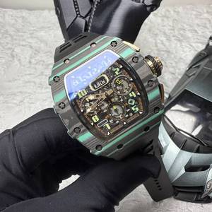 High-end custom 1103 carbon fiber <b>automatic</b> <b>chronograph</b> movement luminous waterproof men's business sports mechanical watch - Product Image 2