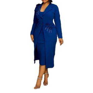 Elegant Solid Casual <b>Stretch</b> Flower Pearl Hot Drilling Hip <b>Wrap</b> Suit Inner Suspender Two Piece Set for Women Fashion - Product Image 4