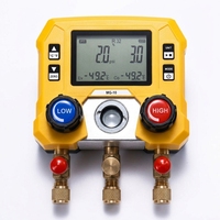Customized HVAC Tools Air Conditioner Repair R410A R32 Multi-gas Smart Portable LCD Display Digital Manifold Refrigerant Gauge