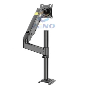 Moniteur MH10-Support de moniteur pour <span class=keywords><strong>PC</strong></span>-Tablette Support de bureau réglable Bras de support de moniteur <span class=keywords><strong>assist</strong></span>é par ressort unique pour ordinateur de bureau avec USB - Product Image 5