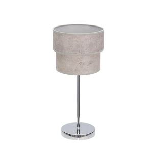 Lámpara de mesa doble 1xE14 cromo/cemento gris 44x18x18 cm - ideal para iluminación en espacios modernos y funcionales. - Product Image 1