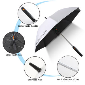 Moda ombrellone estivo all'aperto con ventilatore e nebulizzatore funzione ombrellone con batteria bottiglia d'acqua - Product Image 3